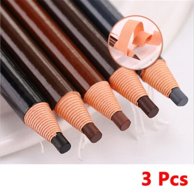 3/2/1 Eyebrow Pencil Eye Brow Eyeliner Pen Waterproof Long-Lasting Tattoo Tint ❍ - Image 1 of 4