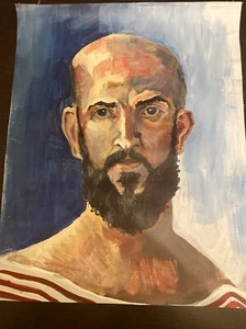 Male Portrait - Original Painting - 19” X 15” - Picture 1 of 1