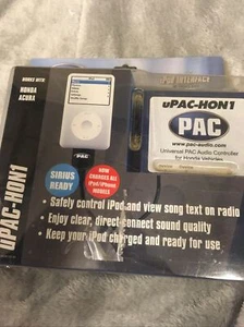 PAC UPAC-HON1 03-2009 HONDA/ACURA IPOD & AUX INTERFACE DISPLAYS TEXT RETAINS SAT - Picture 1 of 3