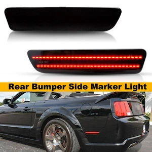 For Ford Mustang 2005-2009 Smoke Len LED Rear Bumper Side Marker Red Light Lamp - Bild 1 von 10