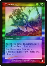 Thaumatog FOIL Odyssey HEAVILY PLD White Green Uncommon MAGIC MTG CARD ABUGames