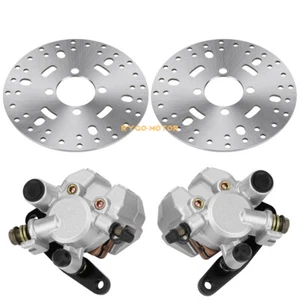 Front Brake Calipers & Disc Rotors for Yamaha Wolverine 350 YFM350FX 1995-2005 - Picture 1 of 10