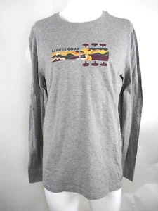 Life is Good Men L/S Crusher Lite Music What Color Sound Like Gray Medium 80867 - Picture 1 of 11