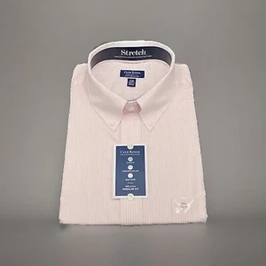 Camisa rosa a rayas 100 % algodón Club Room Performance 17,5 | 34/35 - Imagen 1 de 6