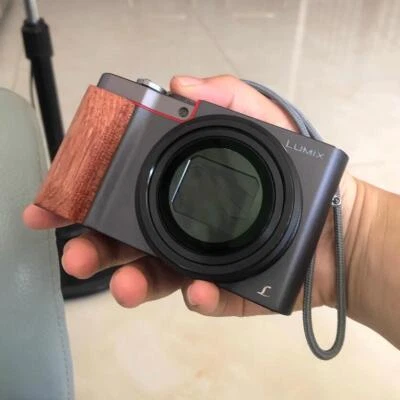 Handmade Solid Wood Camera Grip Non-slip Handle Grip for Panasonic ZS220 ZS110 - Image 1 of 4