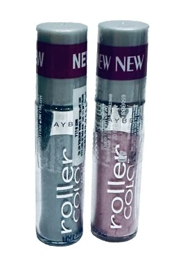 2X Maybelline Roller Color Loose Powder Eyeshadow - GoGo Rose & Steel Wheeling - Image 1 of 2