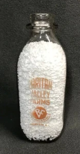 RARITAN VALLEY FARMS SOMERVILLE NJ NEW JERSEY EIN QUART MILCHFLASCHE GLAS 1 QT - Bild 1 von 8