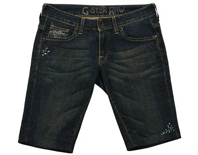 Pantalones Cortos G-Star REESE AJUSTADOS RECORTADOS Para Mujer Calce Ajustado Lentejuelas Denim Talla 31 GENUINOS Foto 1 de 4