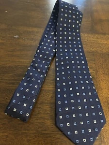 Brooks brother boys Navy,blue White Silk Tie - Picture 1 of 9