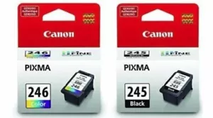 Set Original versiegelte Canon 245 Tintenpatronen Schwarz & 246 Farben - Bild 1 von 1