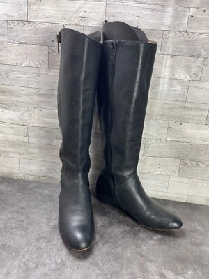 Corso Como Doyle Women Shoes Black 6.5 M Leather Tall Zipper Riding Boots - Image 1 of 4