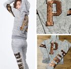 Victoria’s Secret Flip Bling Hoodie / Joggers Outfit Set NWT 