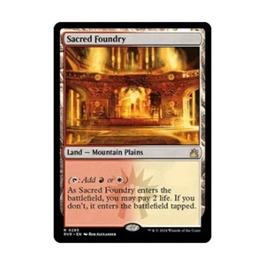 WOTC Ravnica Remastered Sacred Foundry (R) (Foil) NM - Picture 1 of 1