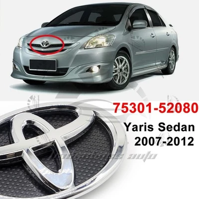 Front Grille Emblem For Yaris Sedan 4DOOR 2007 2008 2009 2010 - 2014 75301-52080 - Image 1 of 4