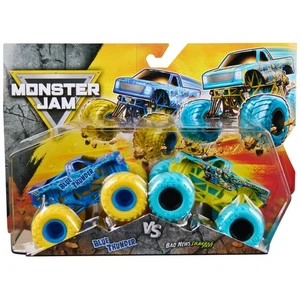 Monster Jam 1:64 Series 33 Blue Thunder VS Bad News Travels Fast - Bild 1 von 3