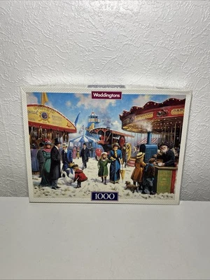 Waddingtons De Luxe 1000 Piece Jigsaw Puzzle - Fun Of The Fair By Kevin Walsh - Image 1 of 4