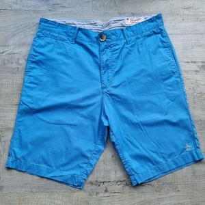 Original Penguin Men's Blue Chino Shorts Size W32 Embroidered - Picture 1 of 18