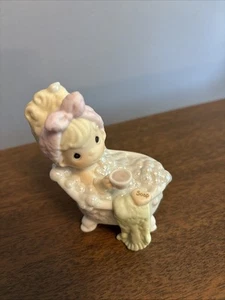 Precious Moments 1998 Seifenblasen Figur Mädchen in Badewanne Enesco 490342 - Bild 1 von 5
