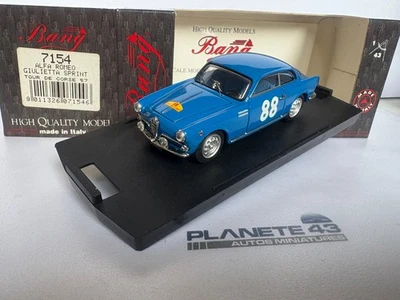 BANG ALFA ROMEO GIULIETTA SPRINT #88 TOUR DE CORSE 1957 1/43 - Photo 1/3