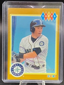 2022 Topps Brooklyn Collection ICHIRO #9 GOLD Parallel #19/50 Seattle Mariners - Bild 1 von 2