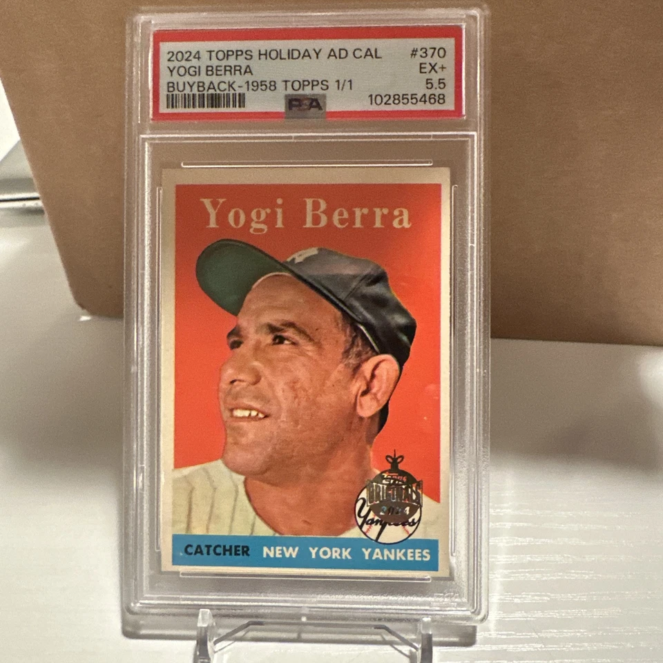 1958 Topps Yogi Berra 2024 Advent  Buyback 1/1 Yankees , Rare - Image 1 of 3