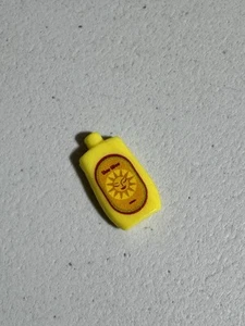 Barbie Mattel Doll Yellow Sunblock Bottle Diorama Accessories - Picture 1 of 1