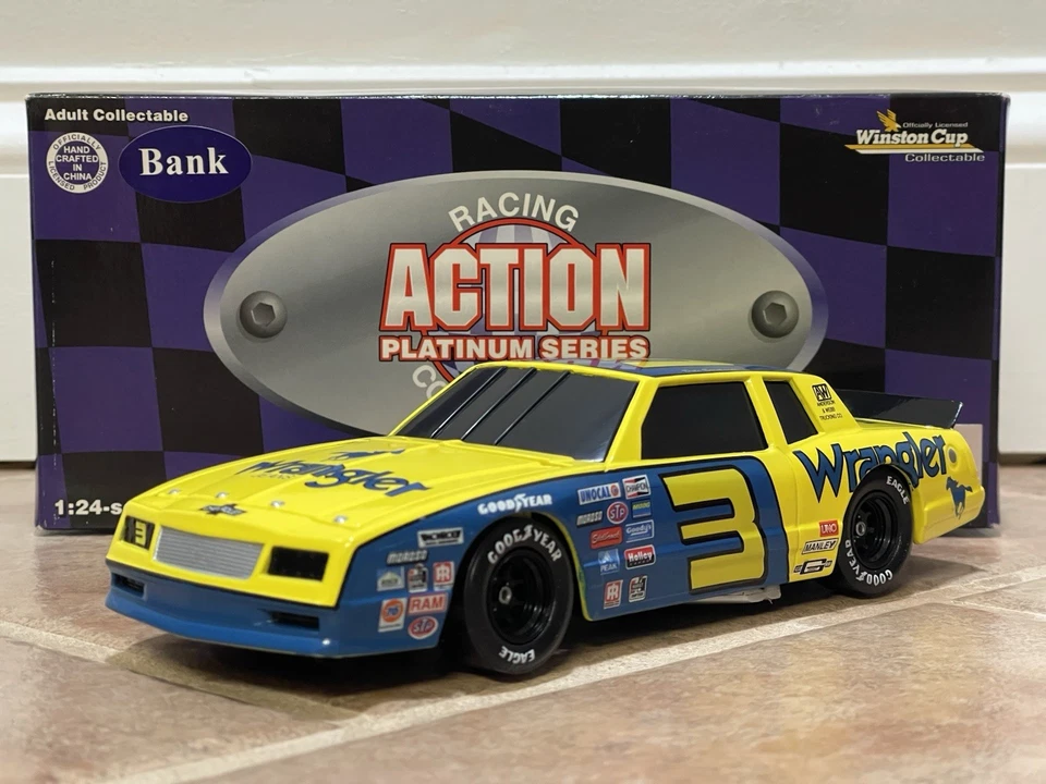 1984 Dale Earnhardt Wrangler Chevrolet Monte Carlo Notchback Action NASCAR 1/24 - Image 1 of 4