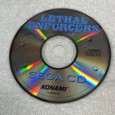 Lethal Enforcers (Sega CD, 1993) Konami Disc Only - Image 1 of 3