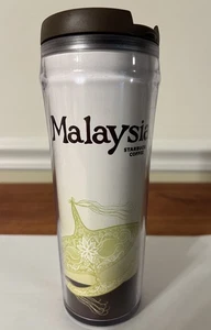 Starbucks Malaysia 12 Unzen Kaffeetasse Kunststoff Becher mit Deckel Tropical - Bild 1 von 8