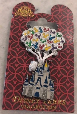 Nuevo Walt Disney World Castillo de Cenicienta con Mickey Globos Prendedor Reino Mágico Foto 1 de 3