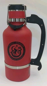 DRINKTANKS 64oz Insulated Beer Growler Travel with Handle Green Blue Never Used - Picture 1 of 13