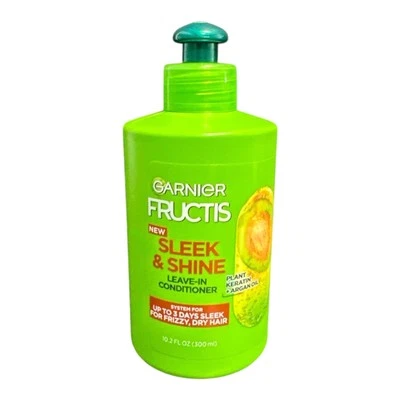 Crema acondicionadora sin enjuague Garnier Fructis elegante y brillante, 10,2 oz Foto 1 de 2