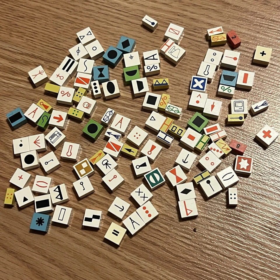 Lot of 110 Rare Vintage Modulex Printed Tiles — 1x2 and 2x2 size - Image 1 of 1