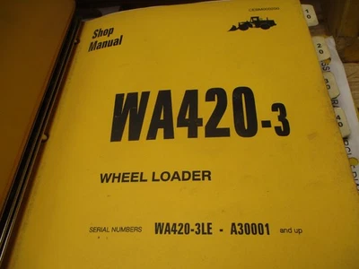 Manual de servicio de taller de cargadora de 3 ruedas Komatsu WA420 Foto 1 de 3