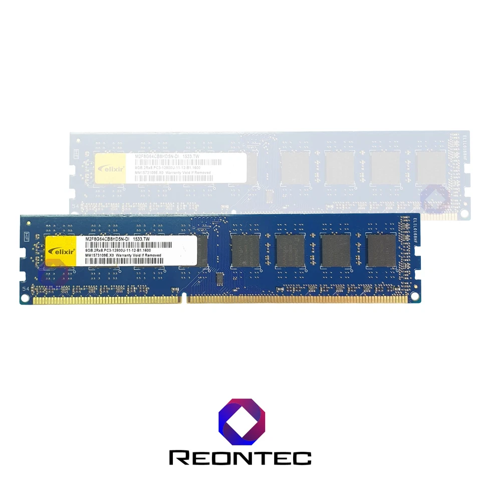 8GB RAM PC Elixir PC3 - 12800U DDR3 M2F8G64CB8HD5N-DI 2Rx8 - Immagine 1 di 1