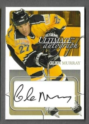 GLEN MURRAY 2003-04 BAP ULTIMATE MEMORABILIA  AUTOGRAPH GOLD 1/35 auto BRUINS - Image 1 of 2