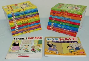 SUPER CLEAN Lot of 25 ALL Big Nate Books, Mix Lot of Comics/Comix/Young Readers - Picture 1 of 18