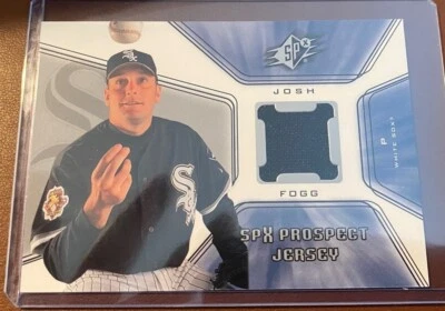 2001 Upper Deck SPX Josh Fogg Rookie Game Worn Jersey Card (Chicago White Sox) - Image 1 of 2