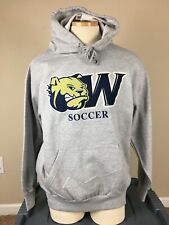 MV Sport Wingate Bulldogs Soccer Gray Hoodie Sweatshirt Men’s Size L