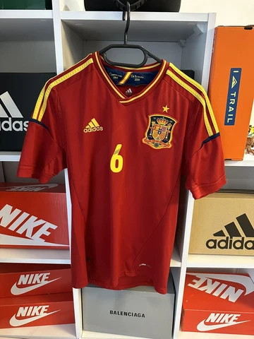 SPAIN FOOTBALL SHIRT 2012-2013 ORIGINAL JERSEY SIZE S #6 INIESTA Cover
