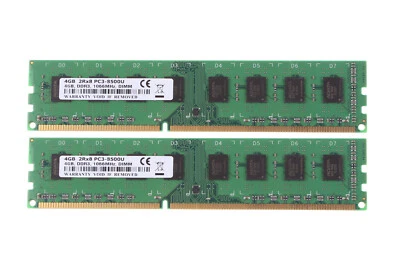 8 GB DDR3 RAM 2X 4 GB PC3-8500 2Rx8 1066Mhz 240PIN Desktop Memory DIMM For Intel - Image 1 of 4