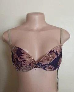 Roberto Cavalli Underwear Womens Floral Velvet Bra Only Size IT 46 - Picture 1 of 7