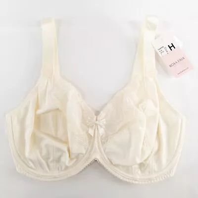 New Rosa Faia Anita Lupina Bra 32H Champagne Underwire Side Support Unpadded - Image 1 of 4