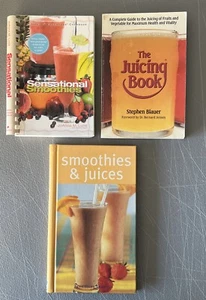 Lot Of 3 Smoothies & Juices, Sensational Smoothies & The Juicing Book - Picture 1 of 21