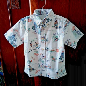 Reyn Spooner Boy's HAWAII 1959 White FBF Shirt Sizes New with Original Tag - Picture 1 of 3