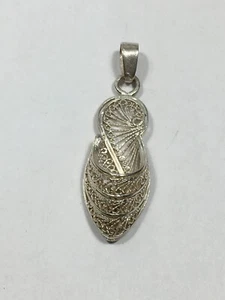 Schmuck Anhänger Babyschuh Junge aus Silber (9-39 / A2-44/1) - Bild 1 von 4
