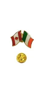 CANADA & IRELAND FRIENDSHIP Country Flags Metal Lapel Pin Badge - Picture 1 of 1