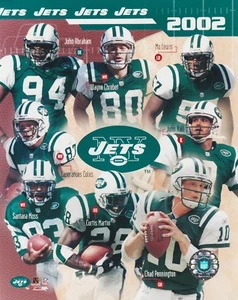 2002 NEW YORK JETS COLLAGE TEAM 8X10 COLOR LICENSED PHOTO FILE NFL - Picture 1 of 1