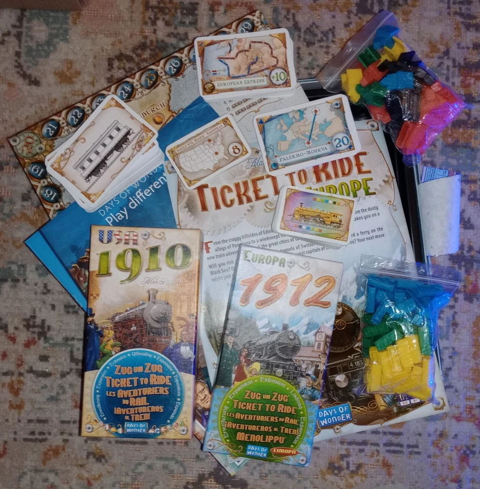 Days of Wonder: Ticket to Ride USA, Europe, Germany, & Nordic Replacement Pieces - Image 1 of 1