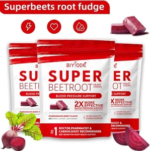 NEW HumanN SuperBeets Heart Chews-Nitric Oxide Production and Blood Pressure 60 - Bild 1 von 17